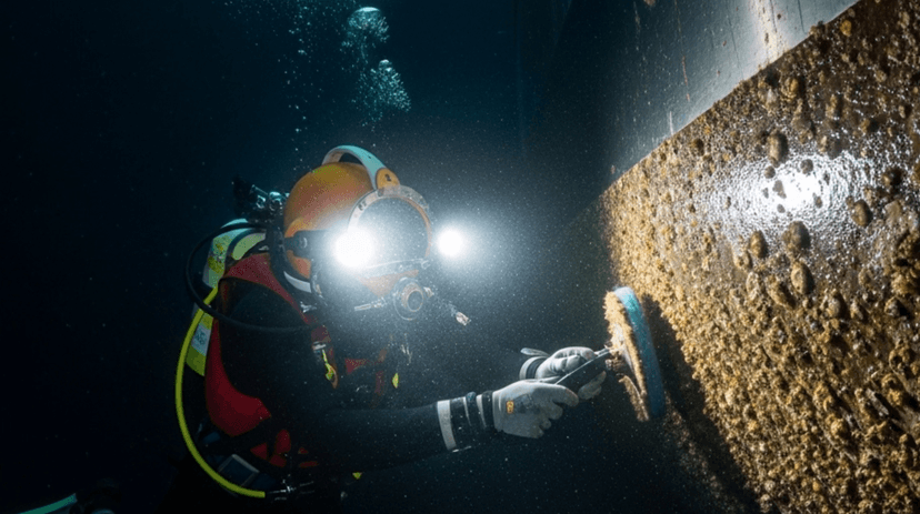 HarborGuard diver underwater